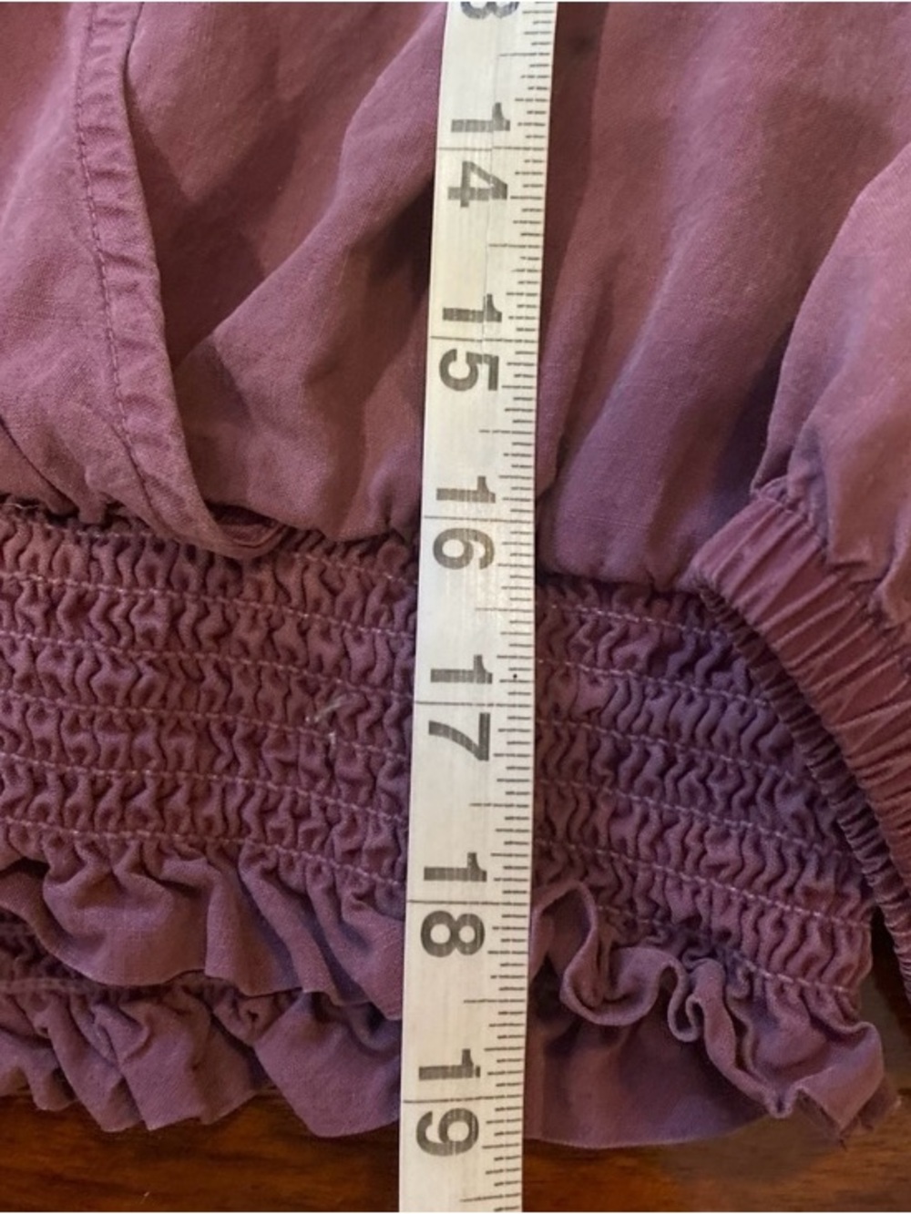 Anthropologie Plum Wrap-Front Blouse - Picture 6 of 8